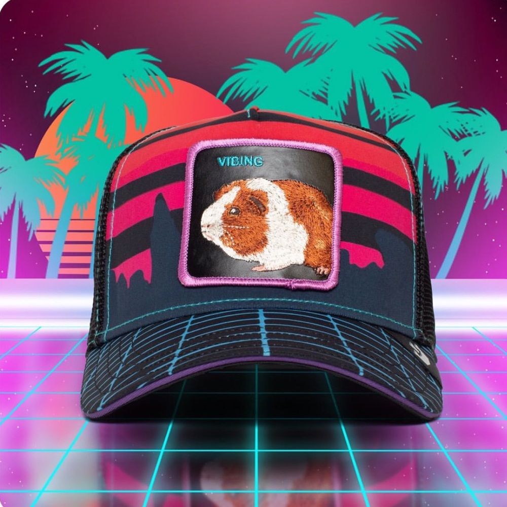 NIB Limited Edition Goorin Bros “Vibing” Guinea Pig Trucker Hat